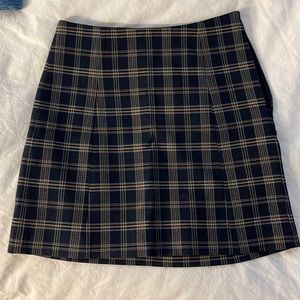 Babaton Plaid Skirt. Silk lining.
